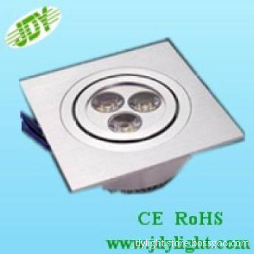 Square H50mm Small Size 3W LED Down Light